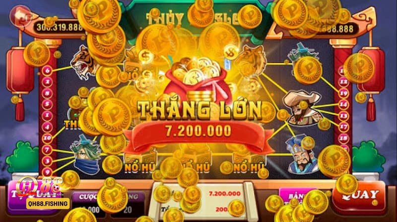 Nổ Hũ QH88 - Cuộn quay, dòng cược và bảng trả thưởng